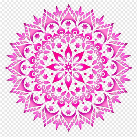 Mandala Pattern Pink Png PNGWing