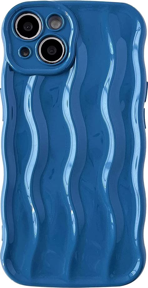 Water Ripple Pattern Curly Wave Frame Soft Compatible With Iphone Case