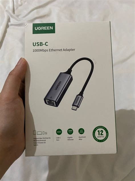 Ugreen Lan Adapter Usb Type C To Rj45 Gigabit Ethernet Up To 2500mbps Ugreen 50737 Elektronik