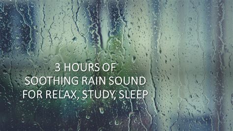 Calming Rain Sounds Outside Study Meditation Deep Sleep Soothing