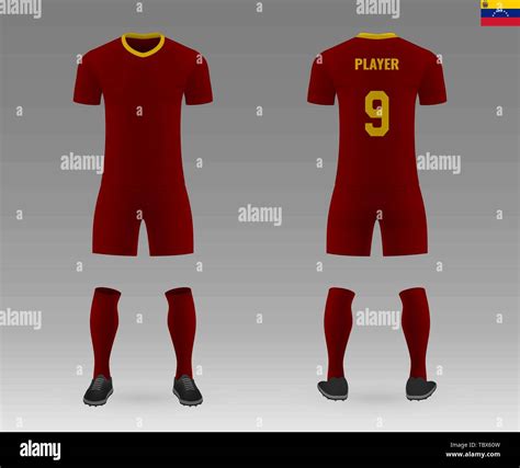 football kit of national team Venezuela, shirt template for soccer ...