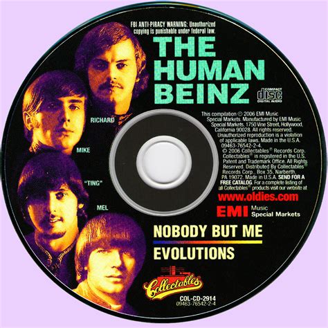 The Human Beinz - Nobody But Me / Evolutions (1968 us, spectrum of ...