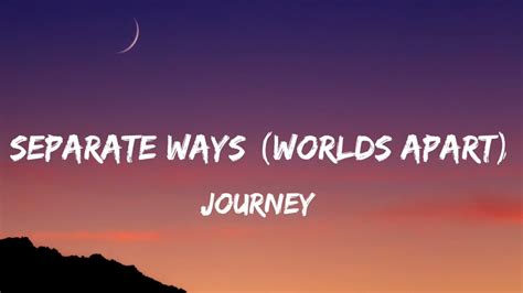 Journey Separate Ways Worlds Apart Lyrics From Stranger Things