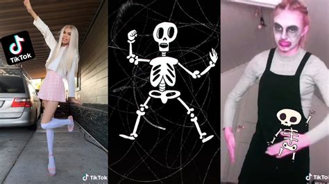 Tik Tok Spooky Scary Skeletons Compilation Youtube