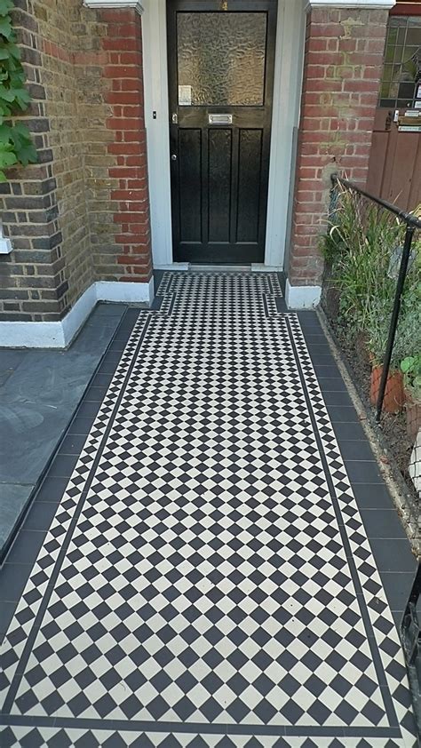 London Victorian Mosaic Front Garden Tile Path London Garden Design