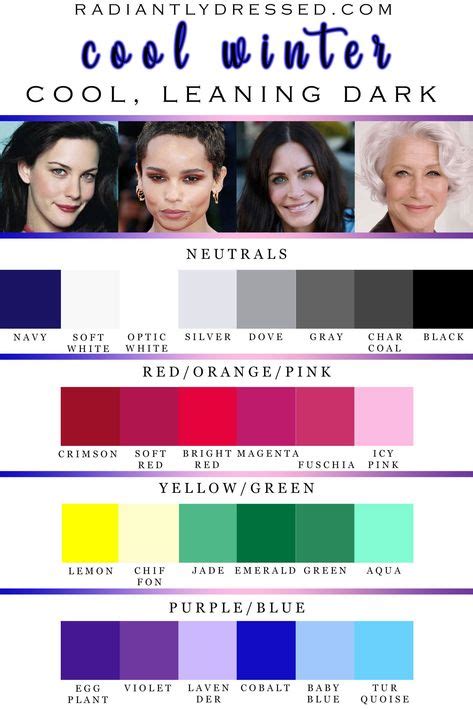 22 Winter Seasonal Color Palettes ideas in 2021 | winter color palette, winter skin tone ...