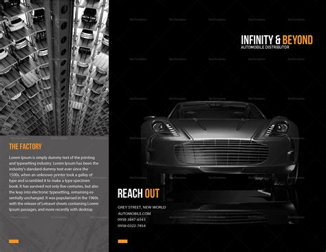 Modern Car Brochure Design Template In PSD Word Publisher