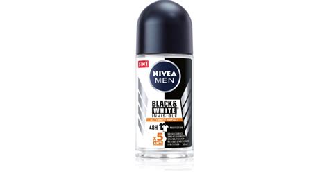 Nivea Men Invisible Black White Antitranspirant Deoroller F R Herren