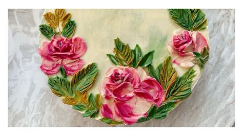 Buttercream Palette Knife Painting Roses Video Tutorial