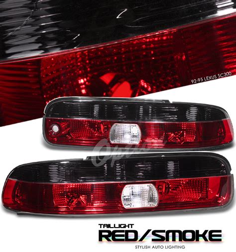 Lexus Sc300 1992 1995 Red Clear Euro Tail Lights By Ks Rsd 203014dr