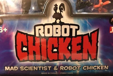 Robot Chicken Adult Swim Mad Scientist And Chicken Action Figures New Moc