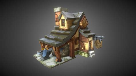 Blacksmith Shop 3d Model By Constructidecepticon [aefd89e] Sketchfab