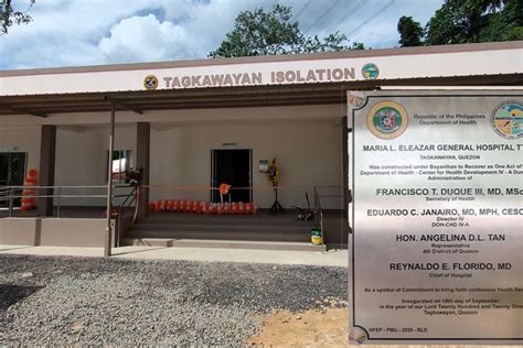 PIA DOH Calabarzon Opens Isolation Facility In Tagkawayan