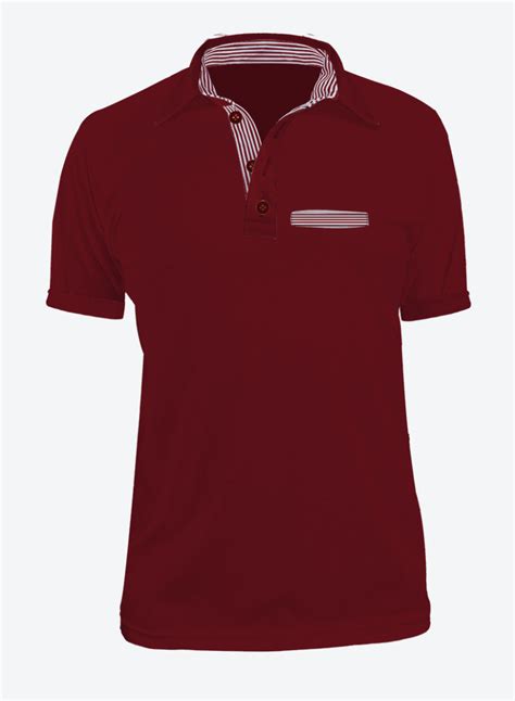 Camiseta Polo Lacoste Vinotinto Con Bolsillo