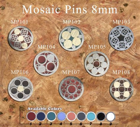 Damascus Deal: Mosaic Pins for Knife Handles.