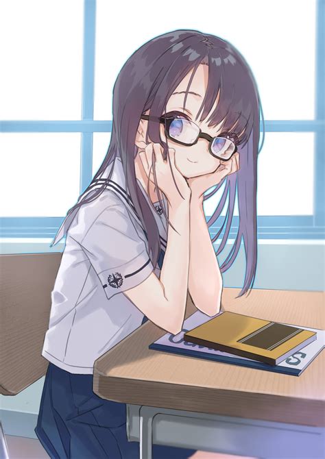 Megane Megane Anime Original Anime Original Ao Anime Art