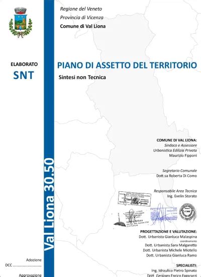 MONITORAGGIO Comune Di Val Liona VI Piano Di Assetto Del Territorio