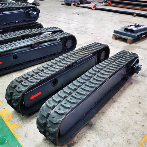 Rubber Track Undercarriage With Angle Steel Track Crawler Undercarriage