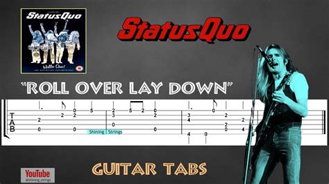 Status Quo Roll Over Lay Down Guitar Tab Lesson Cover Tutorial Youtube