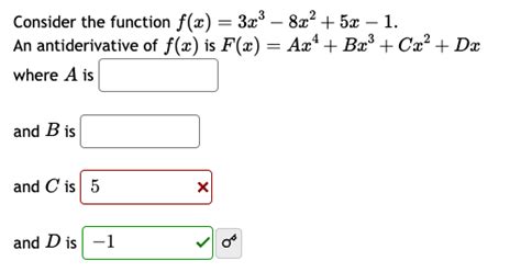 Solved Consider The Function F X 3x3−8x2 5x−1 An