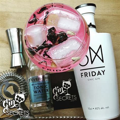 Friday Chic Gin Fever Tree Mediterranean Flor Hibisco Cardamomo Gin Secrets