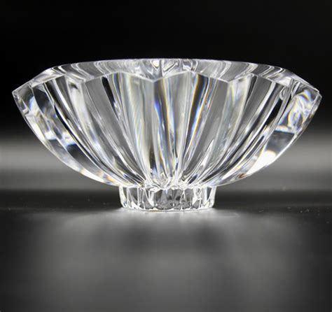 Signed Orrefors Zodiac Crystal Art Glass Footed Bowl All