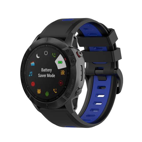 Garmin Fenix X X Armband Silikon Bl Svart Elkj P