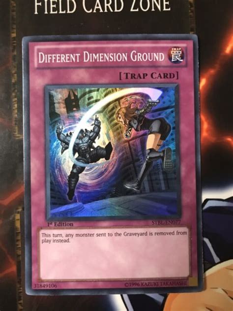 Different Dimension Ground Yu Gi Oh Stbl En077 Super 1st Edition Mint