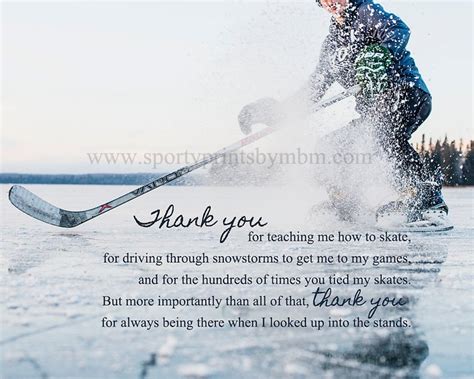 Hockey Greeting Card Thank You Etsy Hockey Quotes Photography