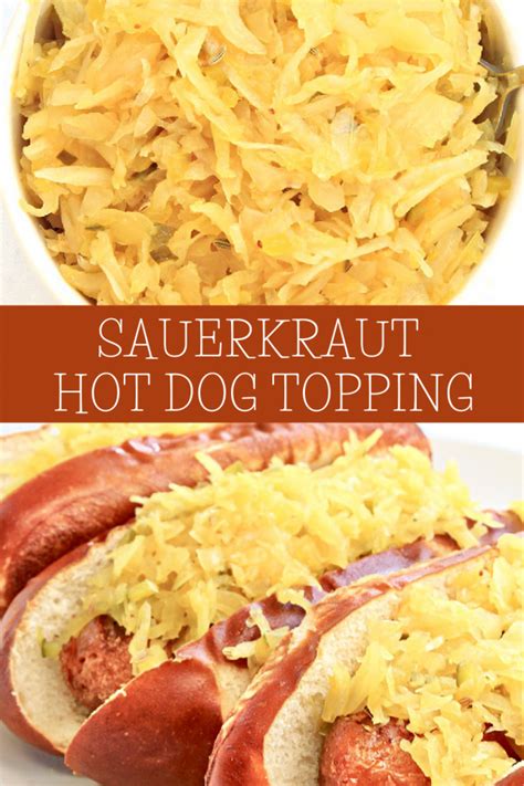 Sauerkraut Hot Dog Topping ~ 5 Minute Recipe ~ This Wife Cooks™