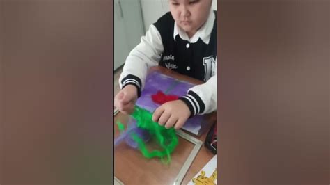 Жүннен жасалған акварель - YouTube