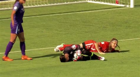 Collision With Shelina Zadorsky Orlando Pride V Houston Dash