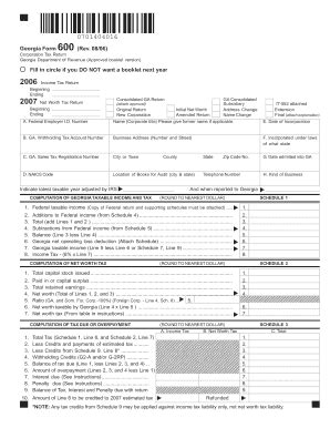 Fillable Online Etax Dor Ga Georgia Form Rev Fax Email Print