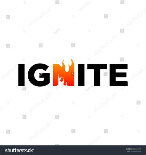 Simple Ignite Logo Design Vector Stock Vector Royalty Free 1596925576