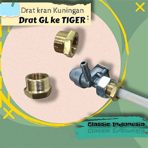 Jual Sambungan Adaptor Derat Keran Bensin Honda Tiger Tirev Ke Derat