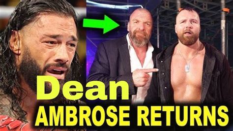 Dean Ambrose Return Update I Dean Ambrose Coming Wwe Jonmoxley Aew