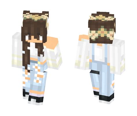 Download Cute flower girl ???? Minecraft Skin for Free. SuperMinecraftSkins