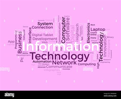 Concepto De Fondo De Nube De Palabras Para Tecnología De La Información Uso Del Sistema De Red