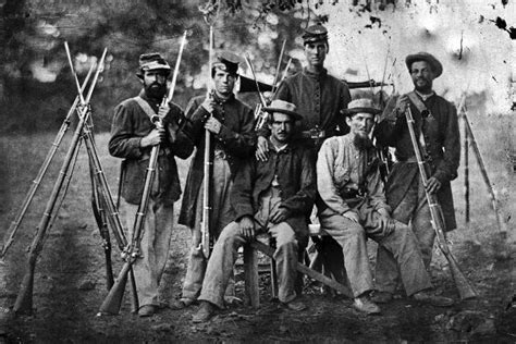 New 5x7 Civil War Photo Group Of Unidentified Soldiers Ebay