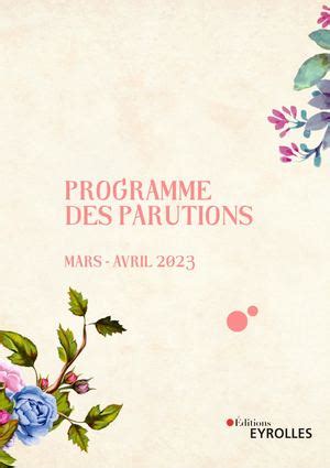 Calaméo Programme Des Parutions Mars Avril 2023