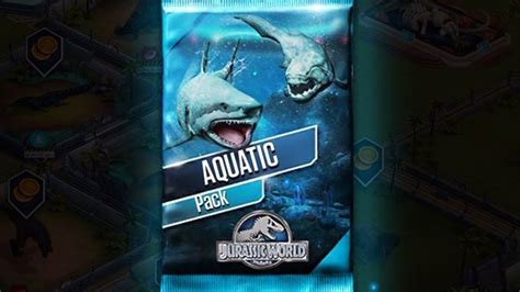 Jurassic World The Game Aquatic Packs Opening Youtube