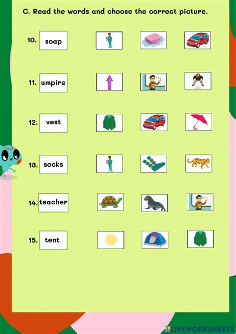 Phonics Stuv Quiz Online Exercise For Live Worksheets