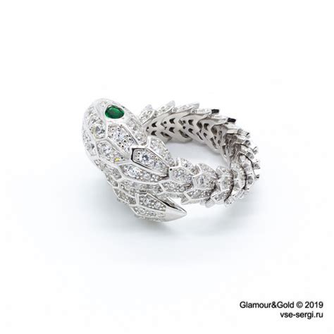 Кольцо змея Bvlgari Serpenti (серебро 925) (Арт. BVL-2008) купить по ...