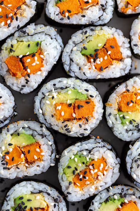 Sweet Potato Roll Sushi Food With Feeling