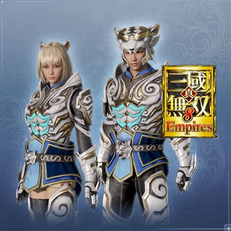 Dynasty Warriors Empires Unisex Custom White Tiger Armor Set