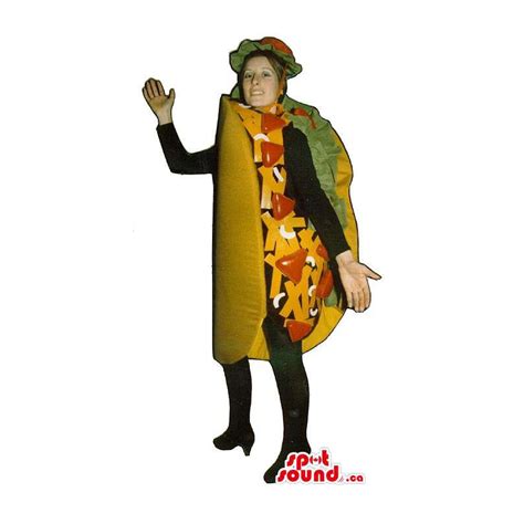 Full Large Mexican Taco Adult Size Costume Or Mascot Spotsound