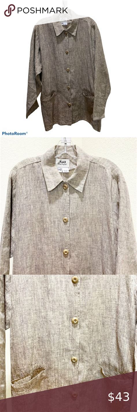 Flax By Jeanne Engelhart Linen Jacket Linen Jacket Lagenlook Style