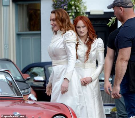 Irish Wish First Look Lindsay Lohan Dons Wedding Dress As She Film