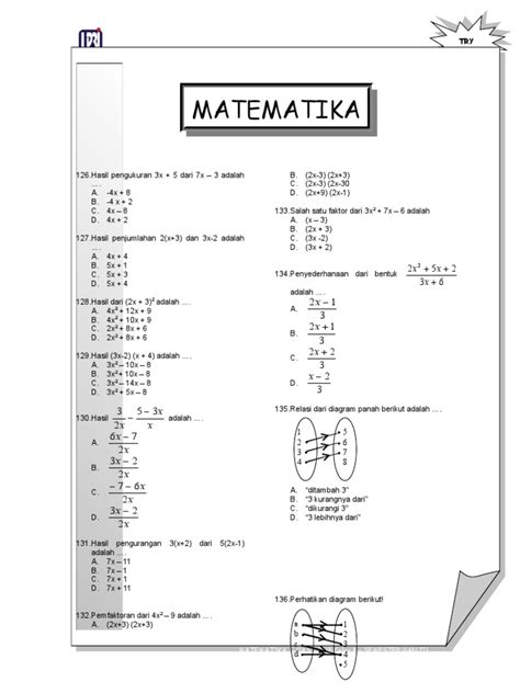 Soal Matematika Smp Kelas 8 1doc