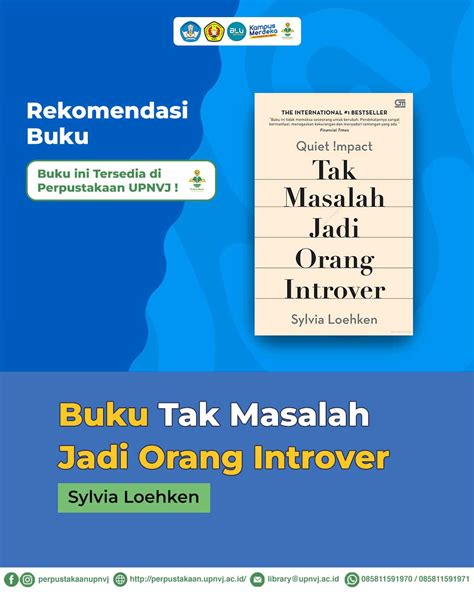 Tak Masalah Jadi Orang Introver Upt Perpustakaan